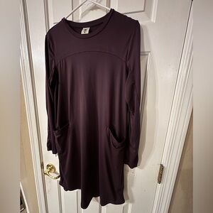 Senita Athletics Long Sleeve Tunic in Plum